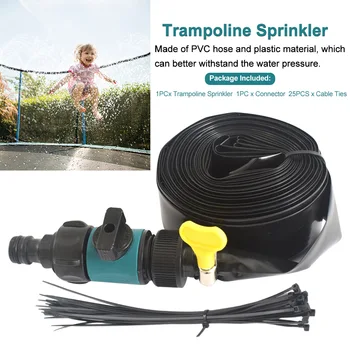 

Spray Water Toys Home Irrigation Trampoline Sprinkler Misting Summer Games Fun Kids Adults Outdoor Cooling Quick Install Durable