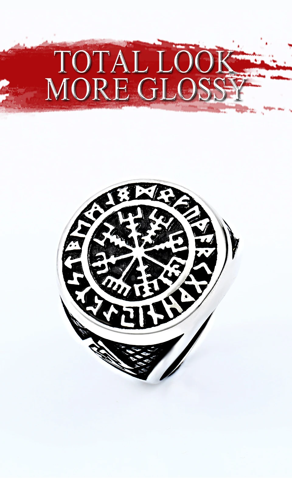 Байер 316L нержавеющая сталь для мужчин нос кольцо викингов Vegvisir амулет Odin руны Pagan Valknut Миф ювелирные изделия по оптовым ценам LR604