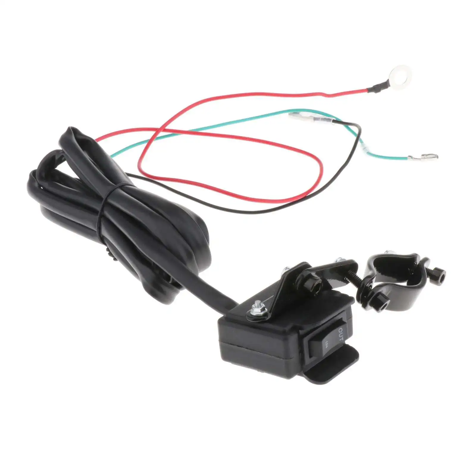 12V ATV UTV Mini Winch Rocker Handlebar Switch for All Winches Weatherproof with 2.5m Line
