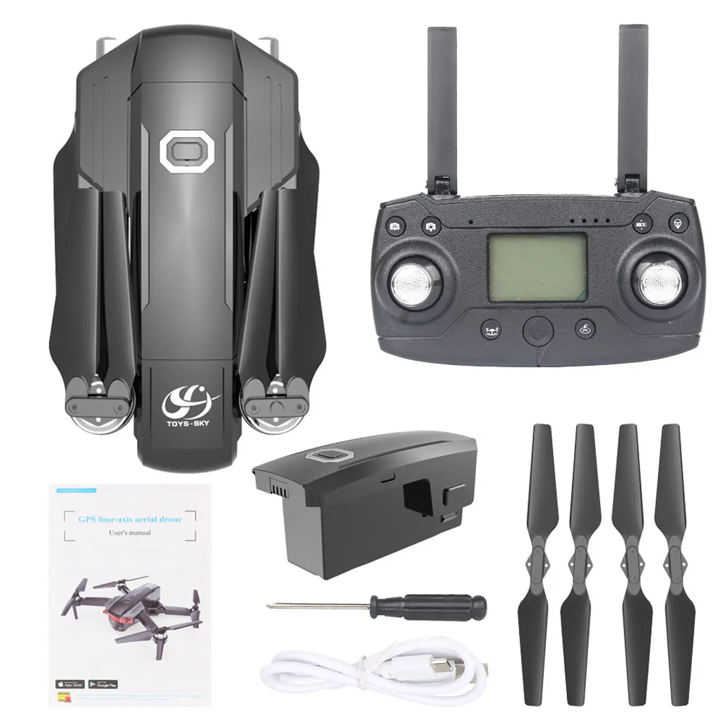 

RC Drones CSJ-X8 5G WIFI FPV GPS With 4K HD Camera Brushless Foldable RC Drone Quadcopter 4K(16 million pixels)120 ° wide Camera