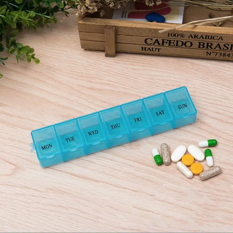 3 Colors Lattices Pill Box Tablet Flamingo Cactus Leaf Pillbox Dispenser Medicine Boxes Dispensing Medical Kit Organizer Care | Дом и сад