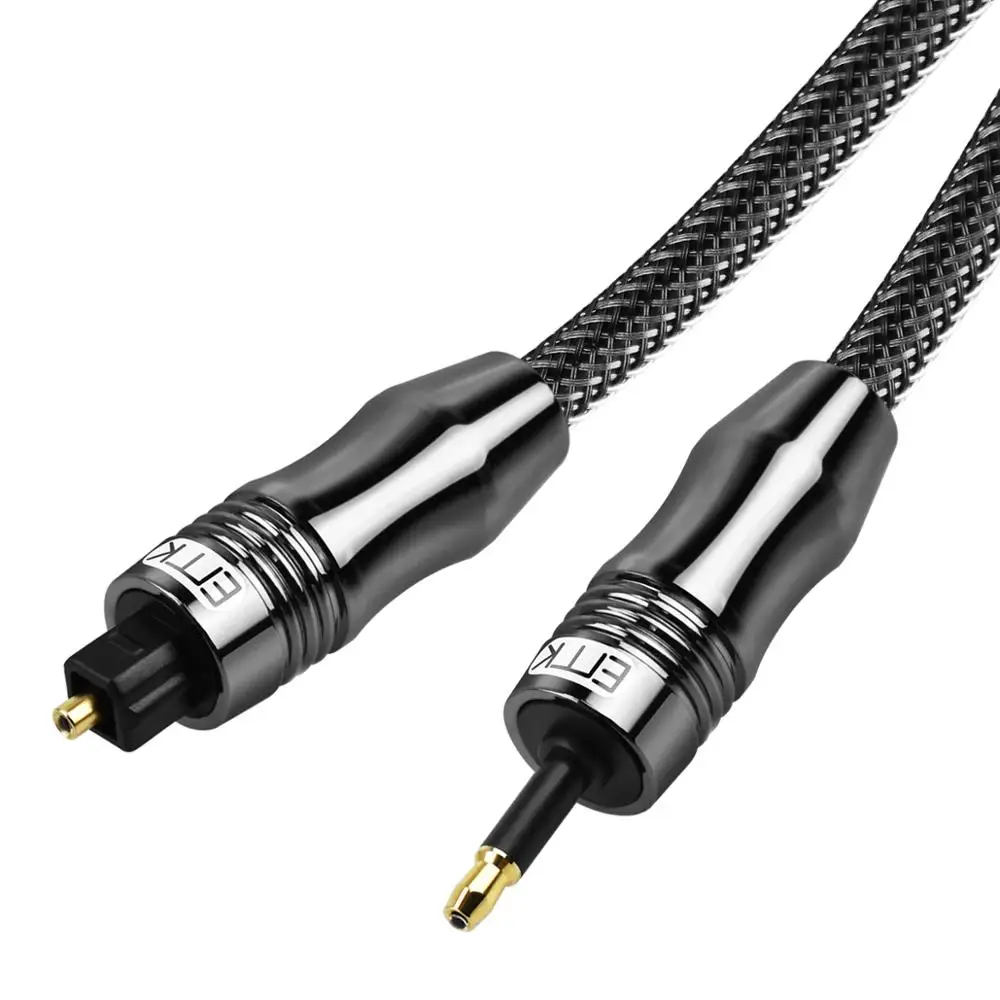 Оптический кабель EMK Toslink для цифрового звука на мини 3 5 мм используется