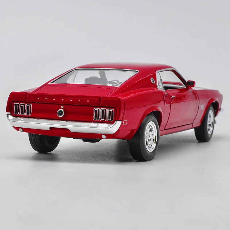 Welly 1/24 1:24 1969Ford Mustang Boss 429 спортивный автомобиль литой Дисплей металлическая модель игрушки для детей на день рождения для мальчиков и девочек