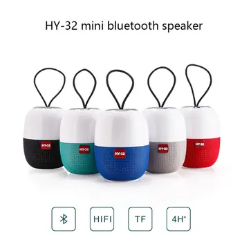 

HY32 Mini Handheld Round Bluetooth Speaker Wireless Bass Sound Stereo Subwoofer Support Hands-free Call U Disk TF Card AUX