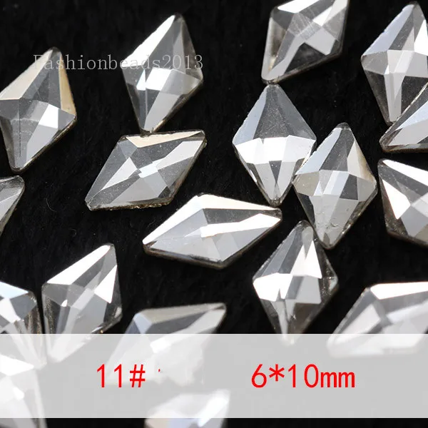 No11 6x10mm drill Ааааа класс 99% аналогичный Swa 20 шт Кристалл flatback не-горячей фиксации крошечные Стразы для украшения ногтей камни мульти форма link1 No29 - Цвет: No11 6x10mm drill