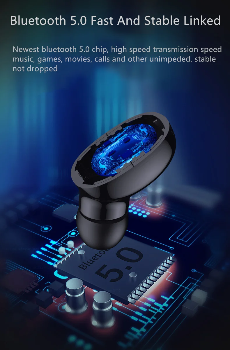 Мини Tws наушники Bluetooth 5,0 наушники перезаряжаемая гарнитура Blutooth Беспроводные наушники с зарядным устройством светодиодный дисплей Handfree