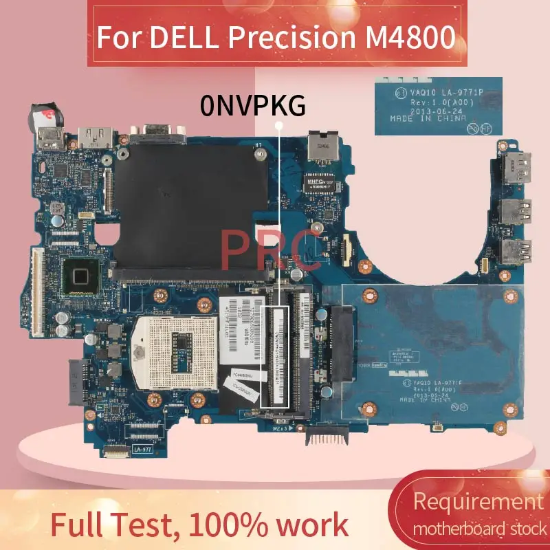 CN0NVPKG 0NVPKG для DELL Precision M4800 Материнская плата ноутбука LA-9771P SR17C DDR3 | Компьютеры и офис