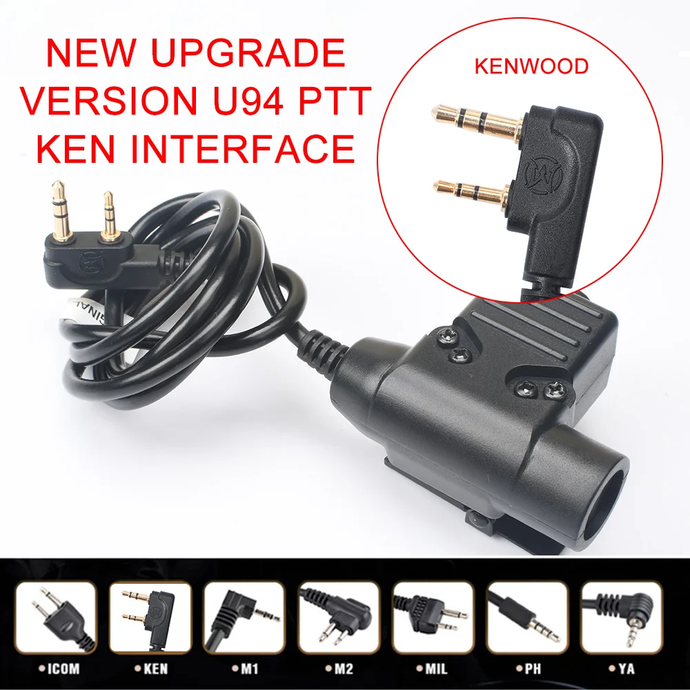 Новый KENWOOD Интерфейс адаптер PTT U94 переговорное устройство запуска кнопка