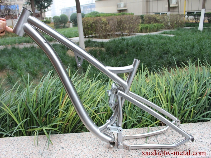 XACD Factory Titanium Full Suspension Bike Frame