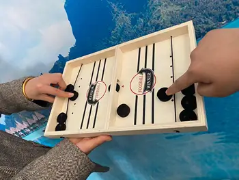 

Catapult Chess Bumper Chess Parent-child Interactive Game Table Desktop Battle 2 In 1 Ice Hockey Game Drop Shipping