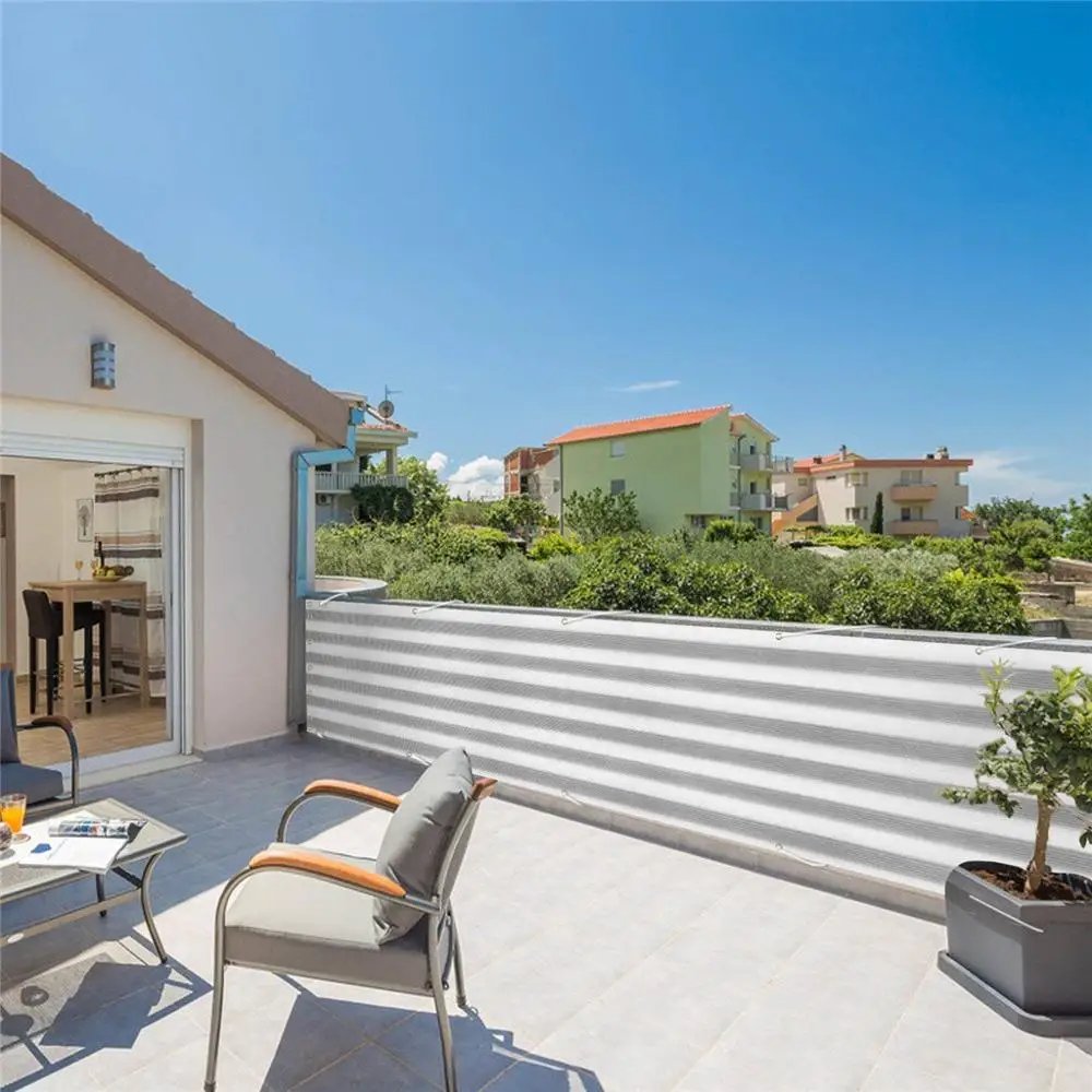 Домашний балкон уединенный экран забор с люверсами ветровой Солнцезащитный УФ