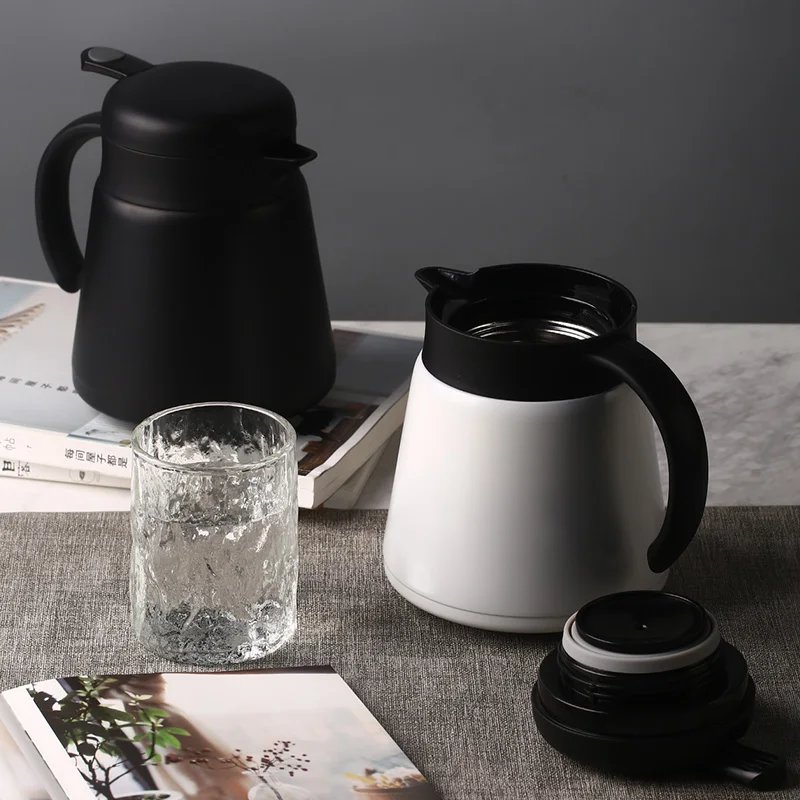 Stainless Steel Thermos 800ml Thermal Jug Portable Mini Vacuum Flasks Double Wall Insulated Coffee Tea Pot Hot Water Pitcher