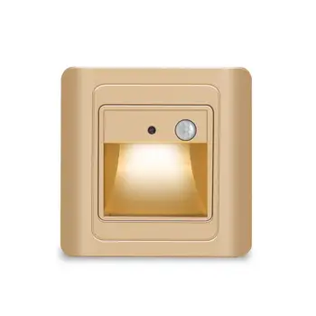 

Champagne gold Night light foyer Motion Detector Sensor Ladder LED Light Recessed light Lamp step kitchen Steps Stair Lamp S2W8