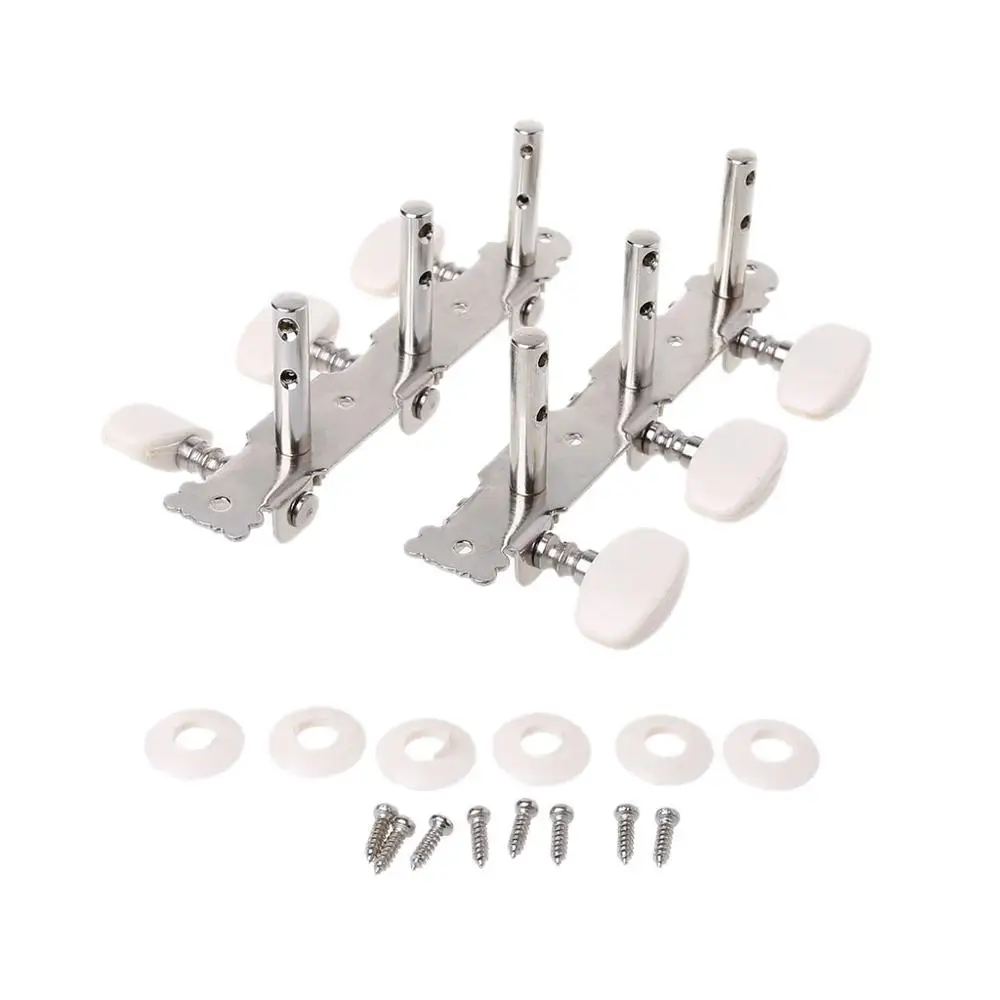 

Set of 2pcs Classical Silver Guitar Tuner Tuning Machine Heads Keys Pegs New