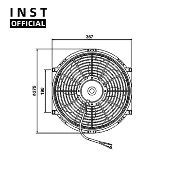 

Air Conditioning Fan AC A/C Blower Motor FOR Periphery Size 375mm 12V 24V