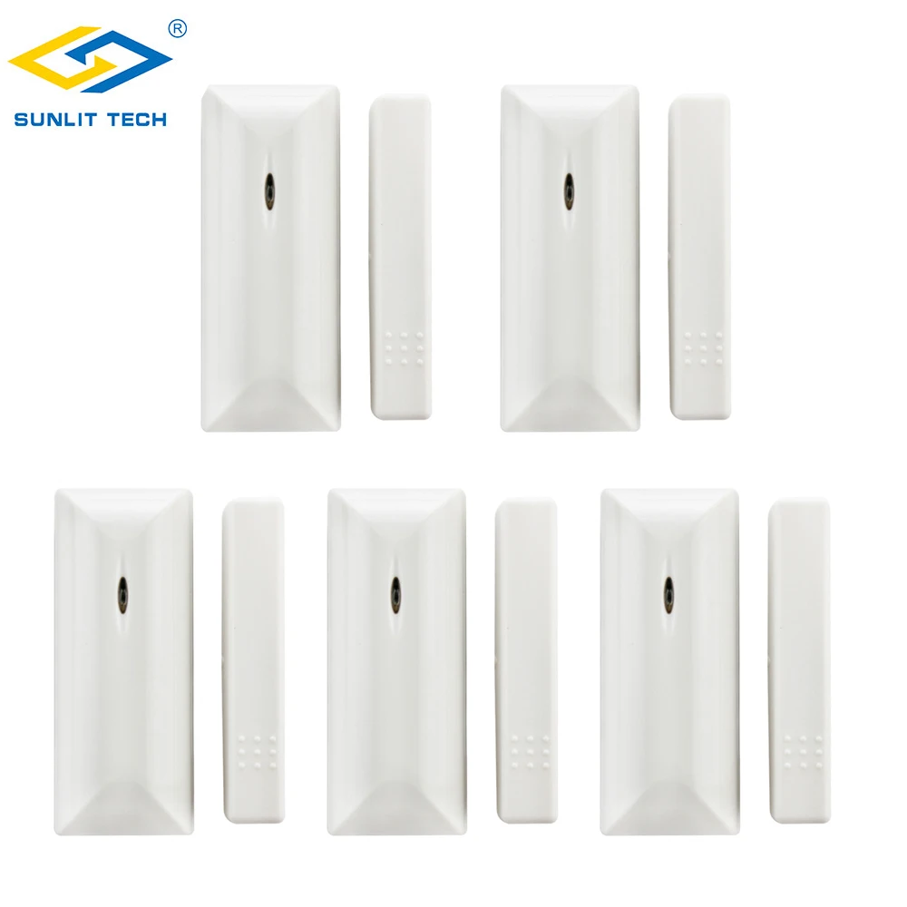 5pcs Wireless Door Window Sensor Alarm System For Focus Home Security 433MHz/868MHz Magnetic Switch Detector Door Open Sensor