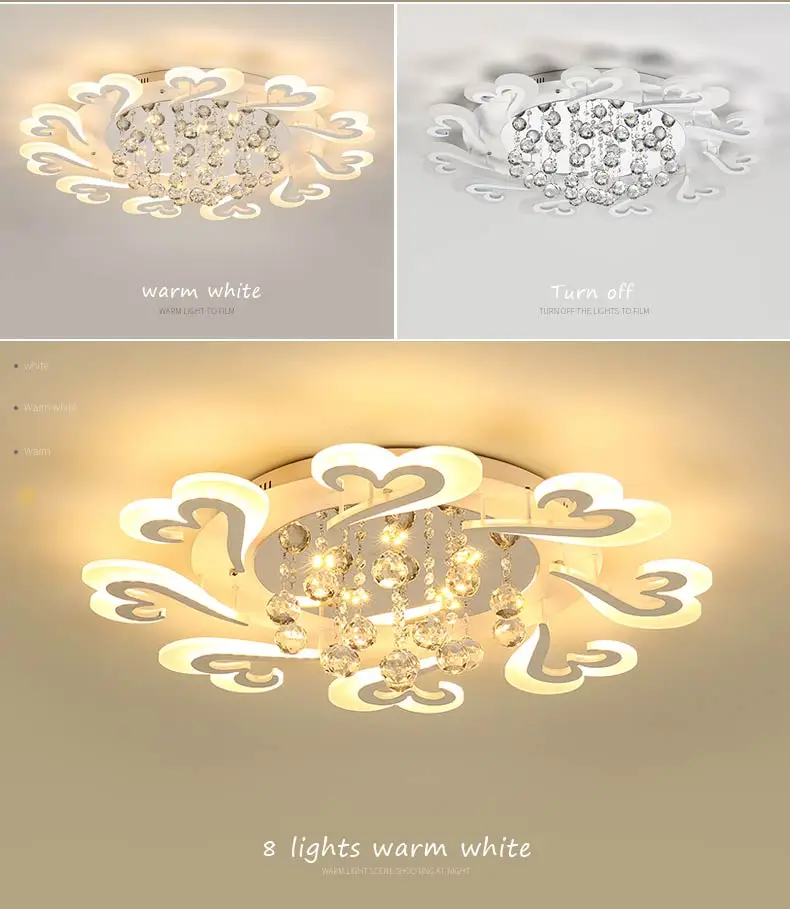 Хрустальная светодиодная люстра, современная лампа для гостиной, спальни, кухни, внутреннее освещение, домашний декор, светильник, светильники, белый металлический блеск