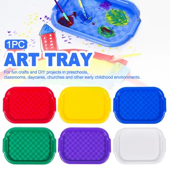 

Drawing Serving Painting Preschool Classroom Fast Food For Kids Daycares Activity Kitchen Plastic Organizer Crafts Art Tray Home