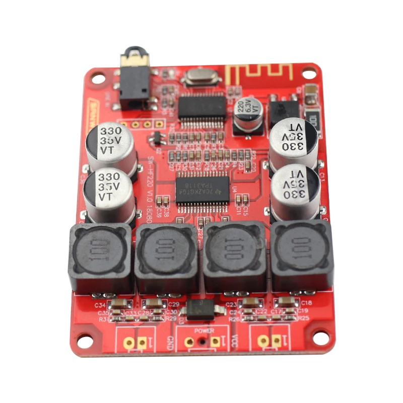 Плата цифрового усилителя мощности TPA3118 плата 2X30W AUX 8 26VDC Bluetooth V5.0|Усилители