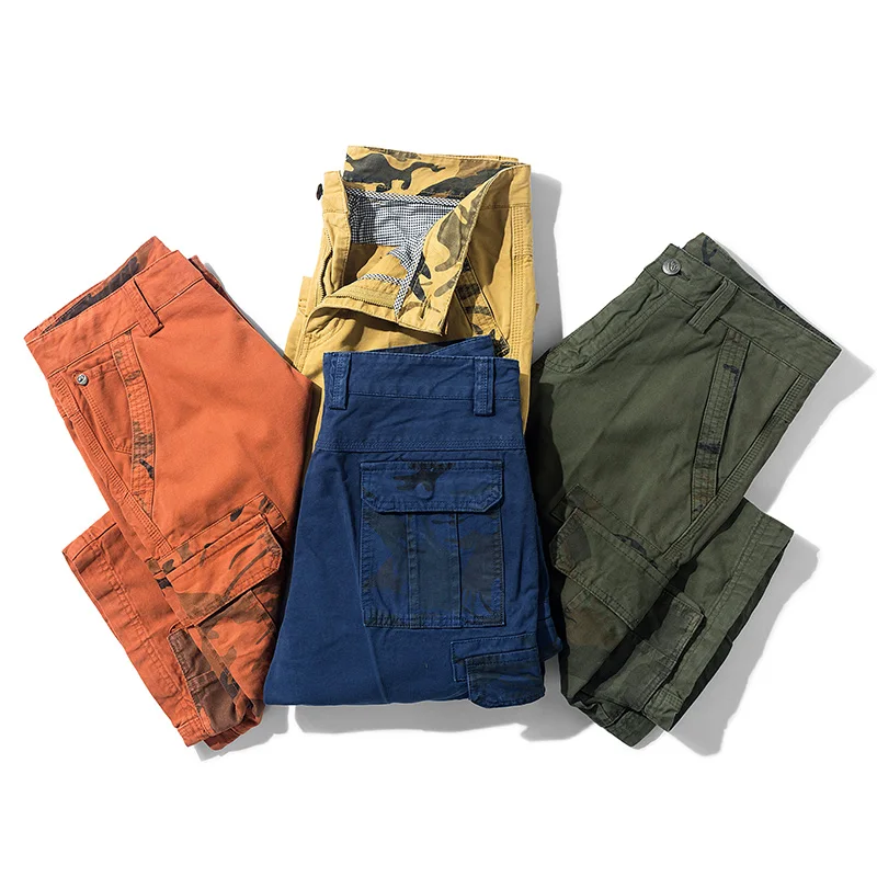

2022 Summer New Camouflage Tactical Cargo Shorts Men Khaki Jogger Military Cargo Shorts Men Cotton Casual Loose Men Shorts