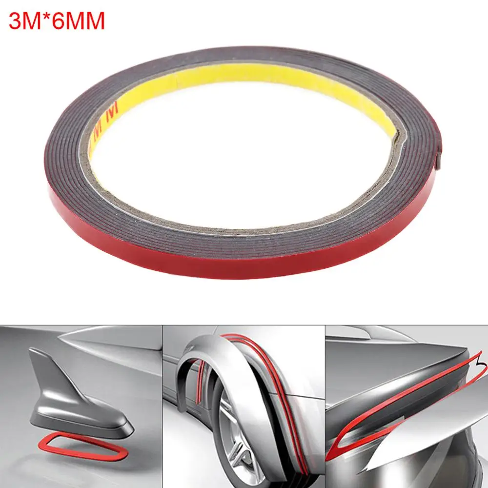 2mx6mm Tape Vehicle Double Sided Sticker Acrylic Foam Adhesive Interior