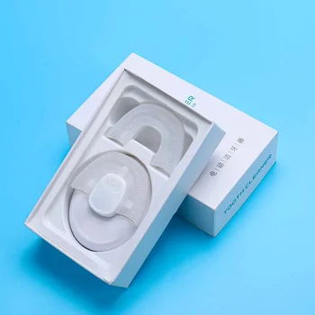 

360 Degrees Full Automatic Electric Toothbrush Waterproof Silicone U Shape USB Charging Ultrasonic Wave Whitening Teeth Brush