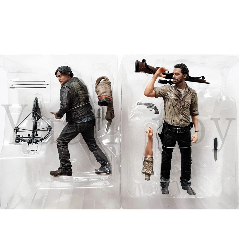 2 типа The Walking Dead Rick Grimes дерил Диксон фигурка модель игрушка; подарок 10 дюймов