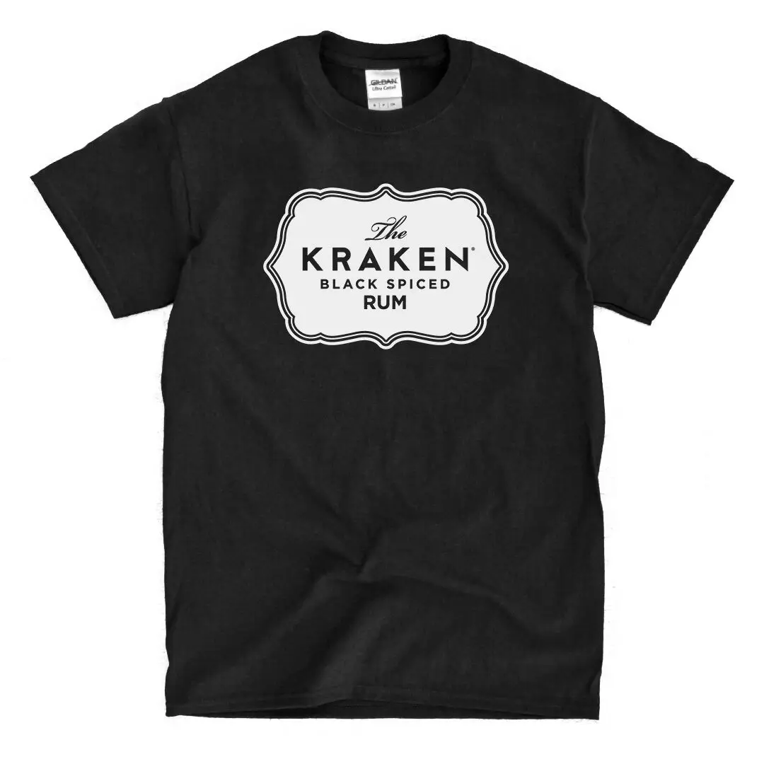 Черная футболка с логотипом Kraken Rum-быстрая доставка! Высокое качество! |