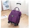 Wheeled bag for travel trolley bags Women travel backpack with wheels Oxford large capacity Travel Rolling Luggage Suitcase Bag ► Photo 2/6