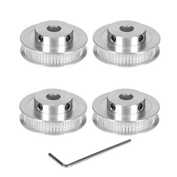 

GT2 Pulley 60 Teeth Bore 60T Timing Pulley Synchronous Wheel Aluminum for Width 6mm 3D Printer Parts (Pack of 4Pcs)