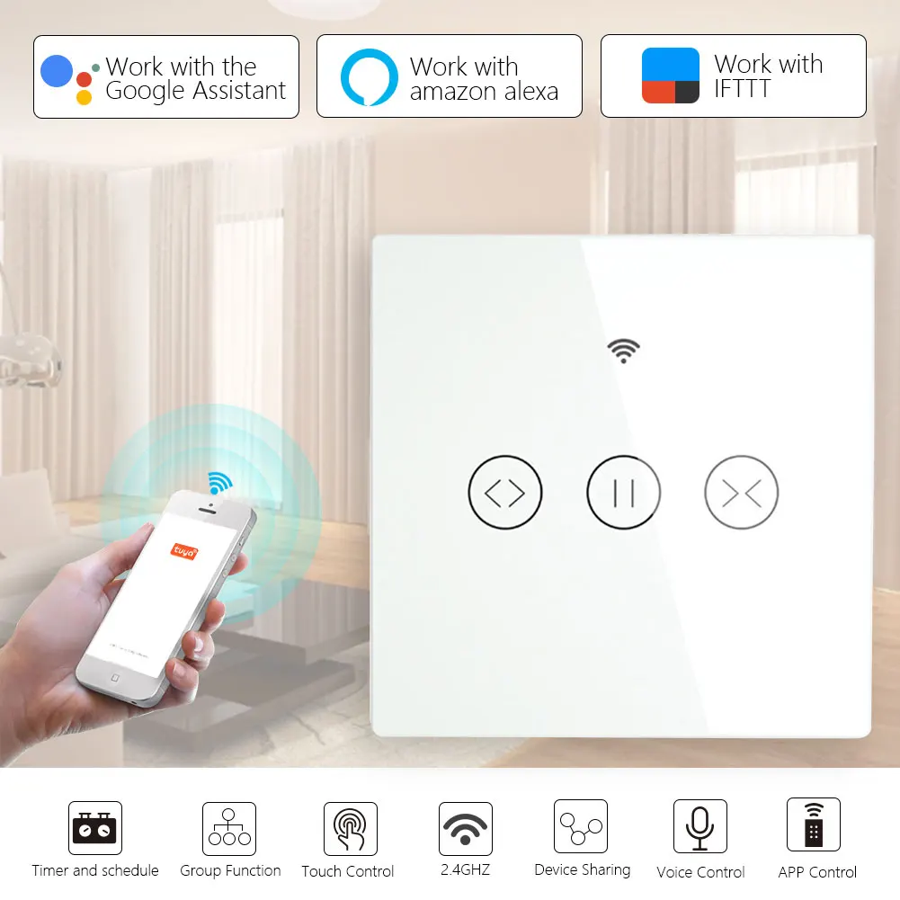 

Настенный смарт-светильник ключатель CBE с Wi-Fi и управлением через приложение