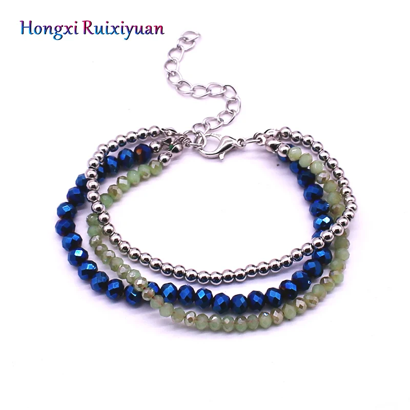 Fashion crystal bracelet simple style beads handmade beaded bracelets for women high quality jewelry | Украшения и аксессуары