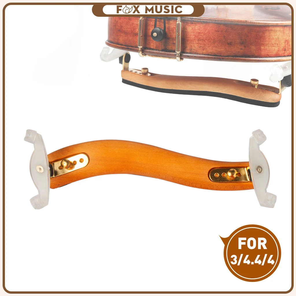 Viola Shoulder Rest 15'' 16'' Flamed Maple Adjustable For Violin Parts Accessories New | Спорт и развлечения