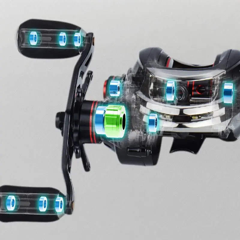 

Right/Left Hands Bait Casting Reel Carp Fishing Reels Magnetic and Centrifugal Dual Brake Fishing Wheel