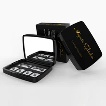 Океанские жемчужные магнитные ресницы, 2 магнита 3D Многоразовые Накладные ресницы магнитные натуральные Длинные Дешевые Накладные ресницы с аппликатором