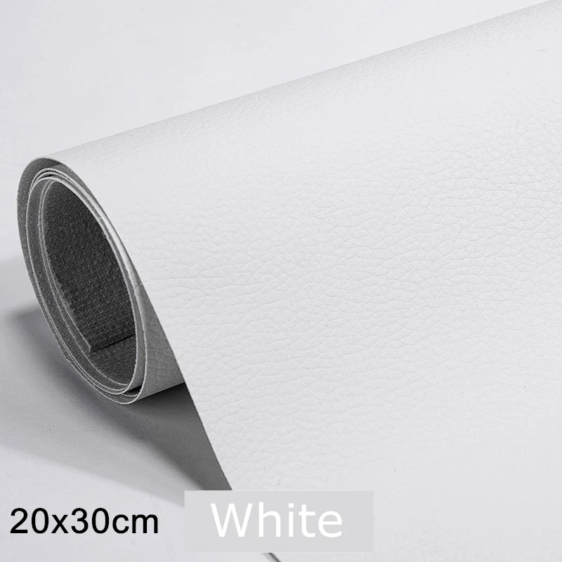 Self-Adhesive PU Leather Repair Patch - 20x30cm Synthetic Imitation Leather Sheet