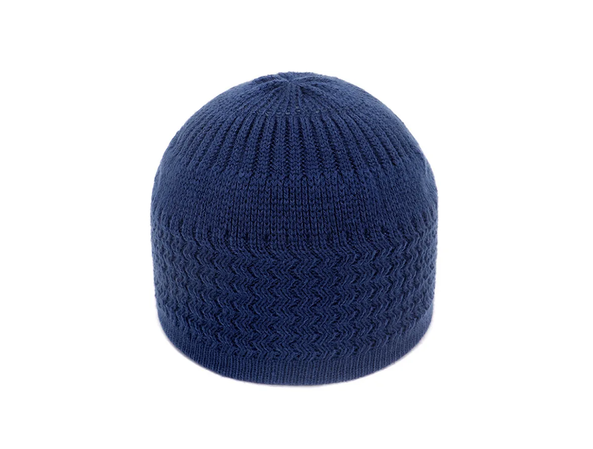2021 New Pencil Cap Otton Skull Cap Beanie Kufi with Checkered-Knit Pattern in Solid Colors for Everyday Wear 