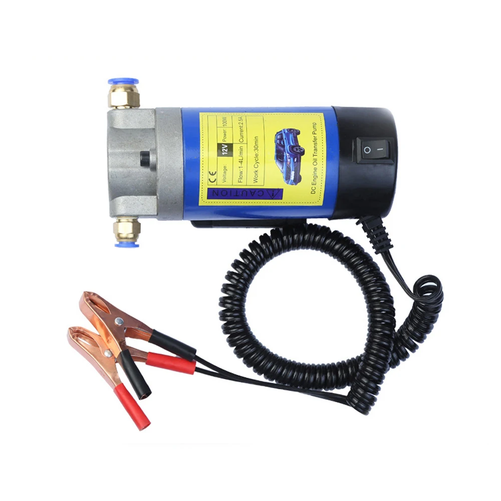 Portable 12 V 100W Electric Oil Transfer Pump Extractor Fluid Suction Pump Siphon Tool for Car Motorbike
