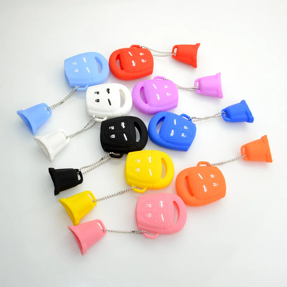 Keyforkesscustodia protettiva per custodia in Silicone per auto a 4 pulsanti in gomma per SAAB 93 95 9-3 9-5 sostituzione della copertura del telecomando Fob Shell rosa rosso - He1c57d4c0e62458ba4c615a8f893d455X
