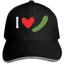 Классическая Бейсболка унисекс I Love Zucchini Vegan бейсболка