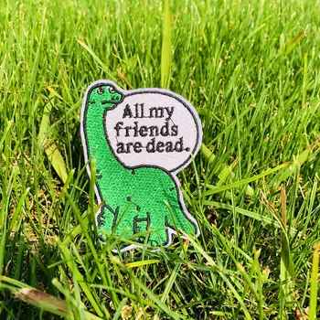 

Prajna Cute Dinosaur Animal Embroidery Patches For Clothing Cartoon Cat Unicorn Patch Iron On Patches On Clothes Applique Badges