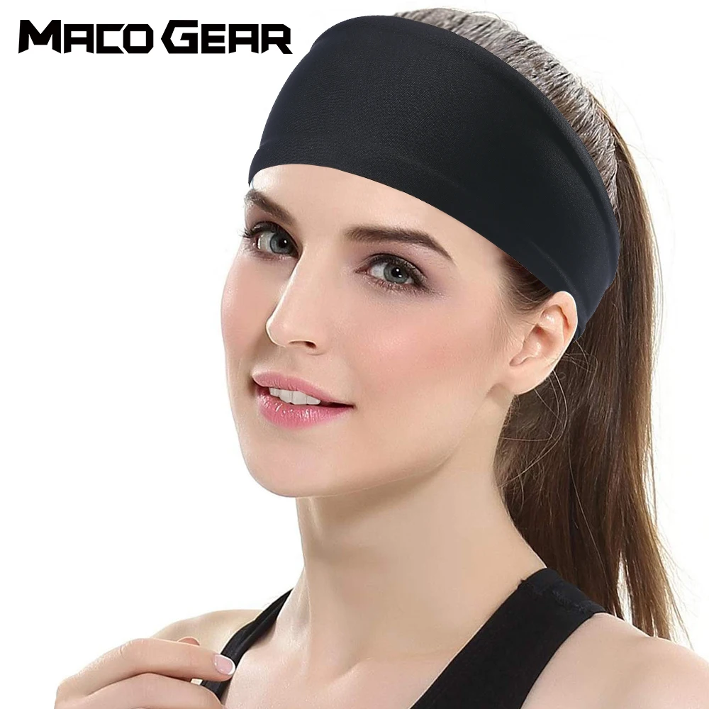 Sports Anti-Slip Headband Lightweight Yoga Fitness Running Jogging Sweat Band Gym Cycling Basketball Workout Hair Bands Men Girl
