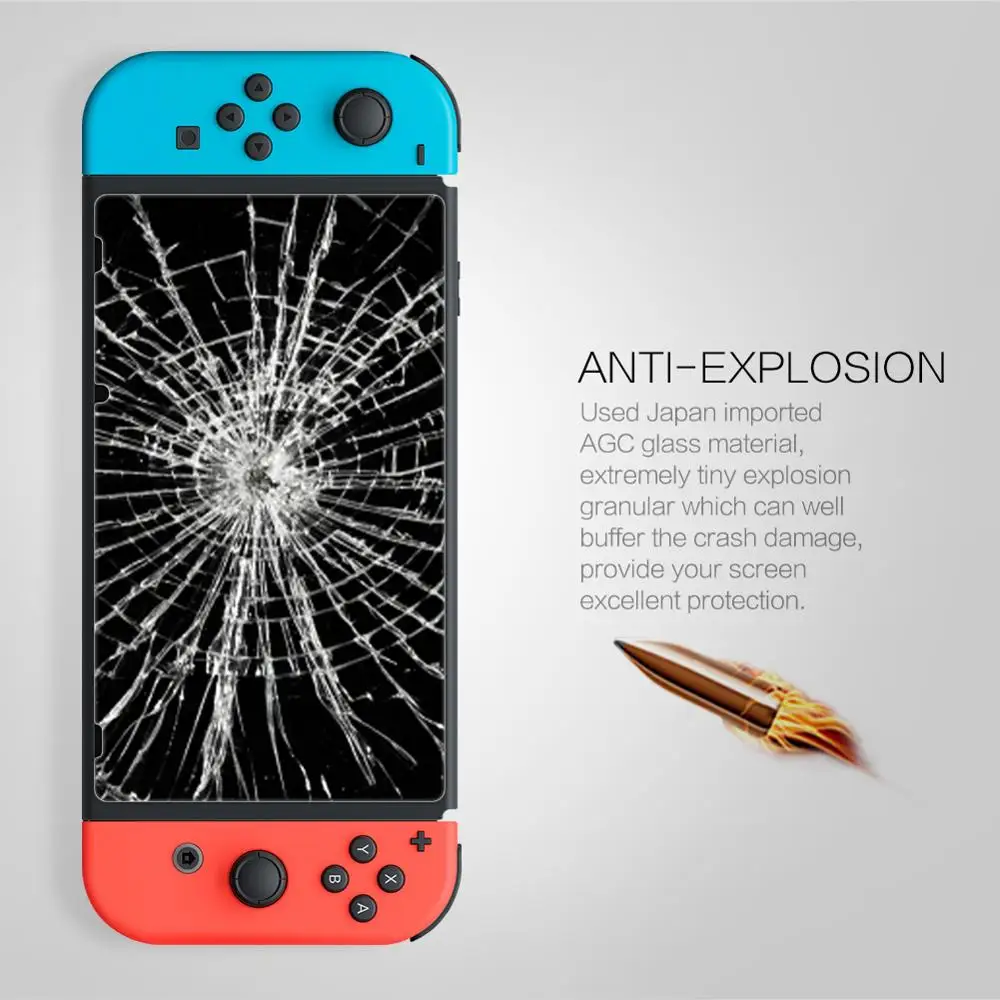 Для nintendo Switch NS закаленное стекло Nillkin Amazing H+ Pro защита экрана 2.5D ARC Curve защитная пленка твердость 9H стекло