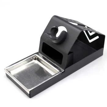 

Portable Base Anti Static Working Tool Durable Metal With Tip Cleaner Soldering Iron Stand Desktop High Temperature Resistant