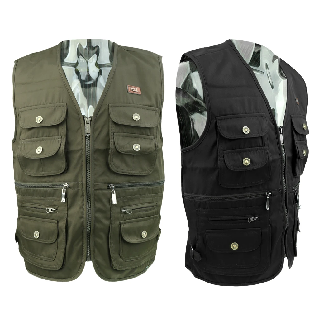 Men's Fishing Photographer Vest Outdoor Fly Fishing Sport Photography Walking Hiking Camping Hunting Trekking Travel Waistcoat