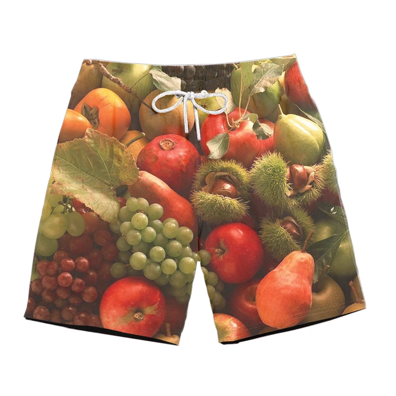 ZLC-DK-CD16 summer new style Fashion shorts food Banana /apple / orange bokeh Print 3d Casual Men Women Shorts Cool Casual shorts - Цвет: ZLC-DK-CD16