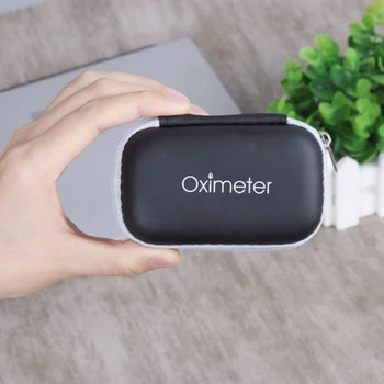 

Portable EVA Hard Shell Oximeter Storage Bag Finger Pulse Oximeter Protective Case Blood Oxygen Saturation Detector Holder Box