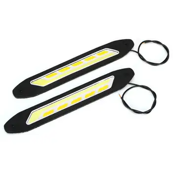

26cm 2x Universal 12V COB Light Car DRL LED Fog Driving Daytime Running Turn Signal Light Lamp For Mazda For Ford For BMW For VW