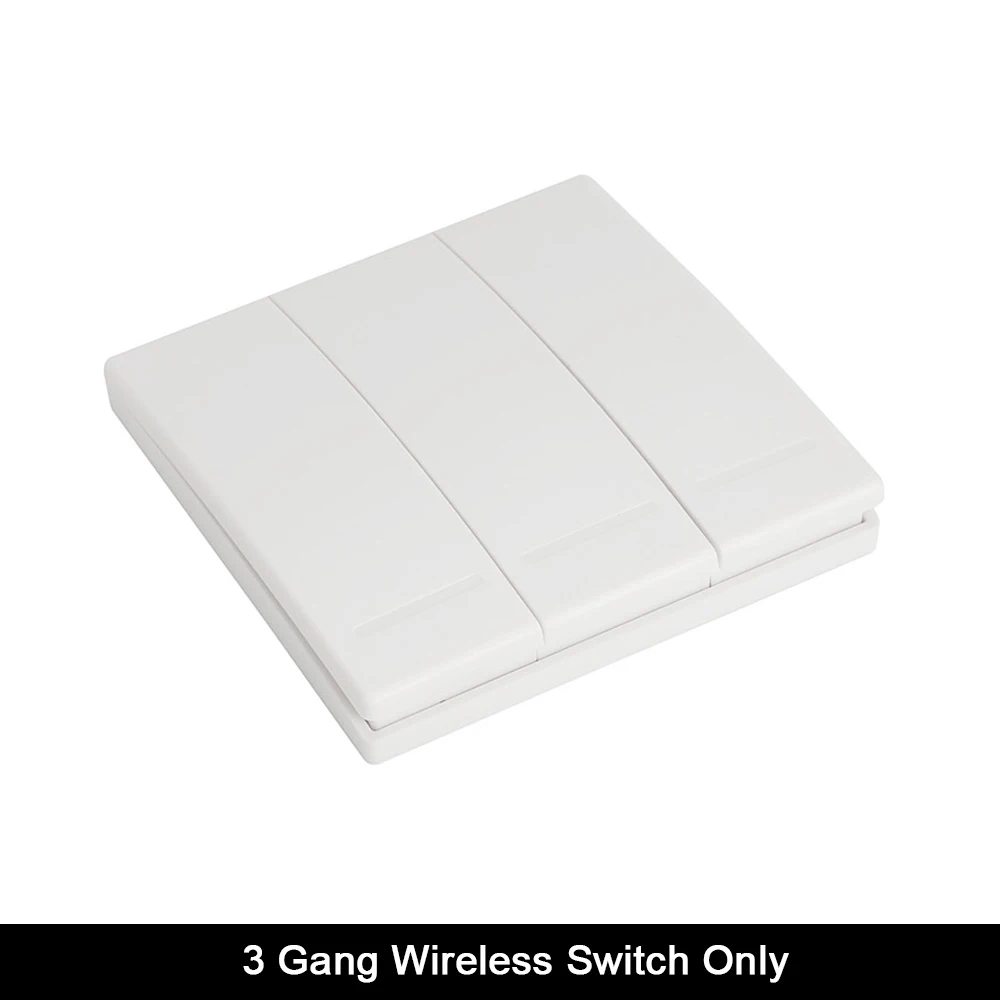 3 Gang Switch Rurum Wi-Fi кнопочный переключатель светильник 433 МГц настенный пульт дистанционного реле Таймер модуль Автоматизация Tuya Smart Life приложение для Google Home Amazon Alexa - Цвет: 3 Gang Switch