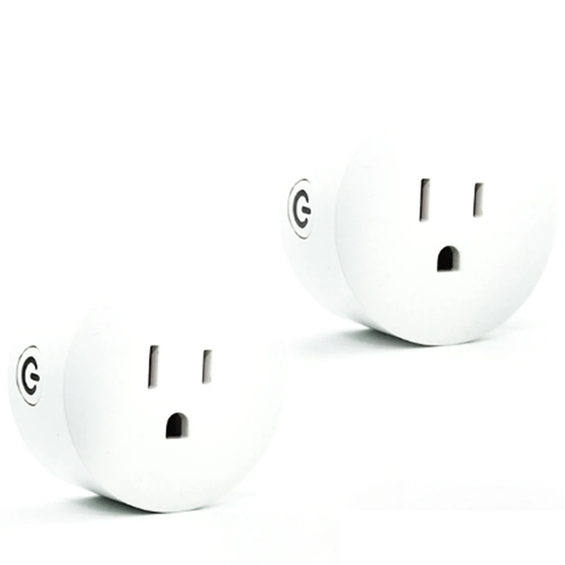 

2Pcs Smart Plug WiFi Power Socket Voice Control Timing On/Off the Power Smart Google Home App Control Mini Smart Socket US Plug
